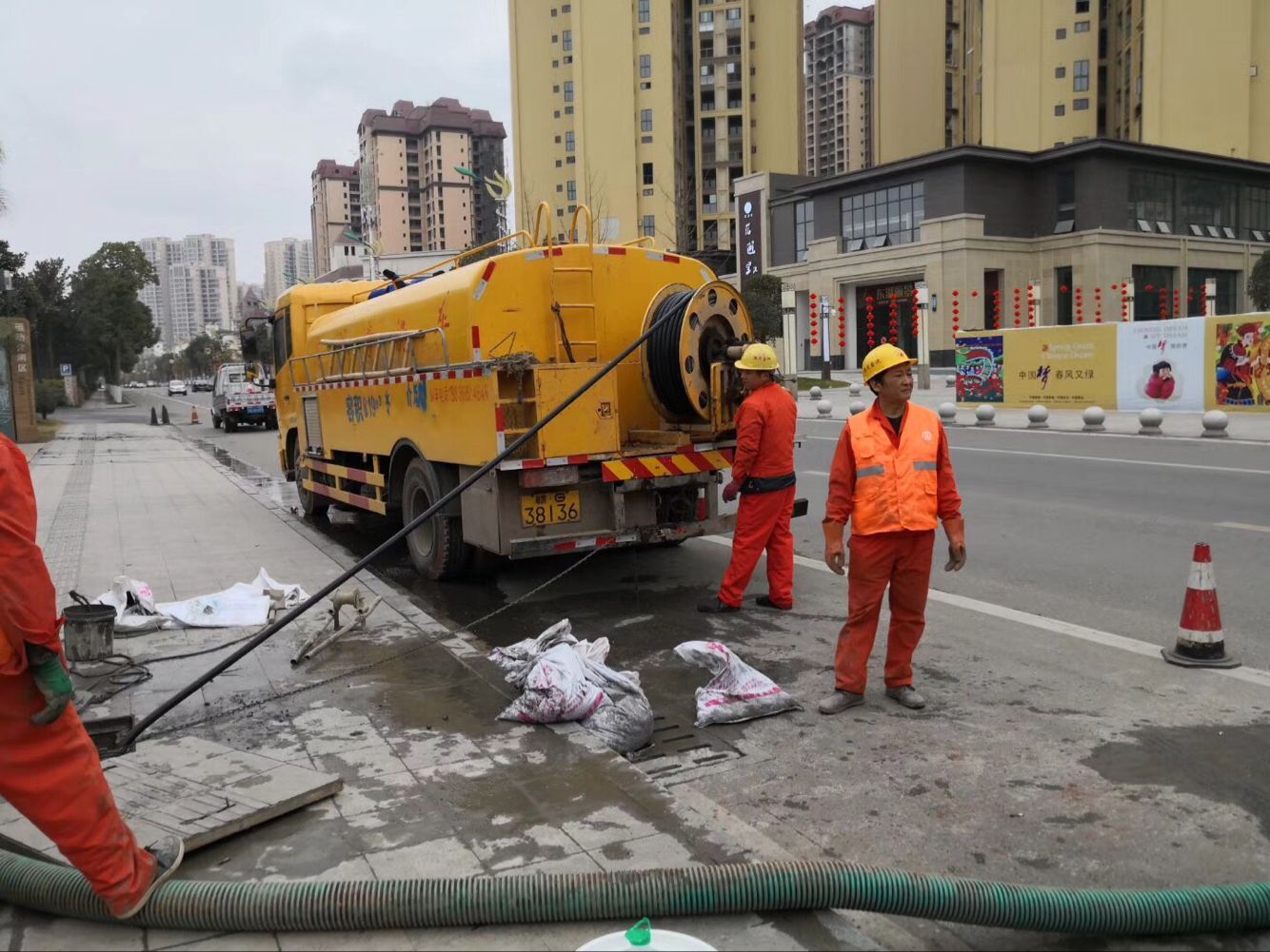 荣昌排污管道清淤-管道清洗